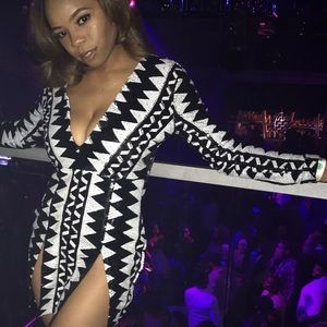 Dress with leg splits